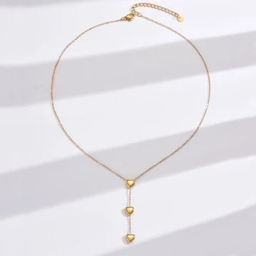 Casual Heart Shape 304 Stainless Steel Polishing Plating Stainless Steel Necklaces