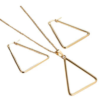 Women Geometric Metal Crown Stainless Steel Stainless Steel Earrings