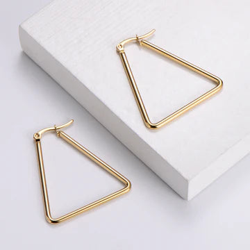 Women Geometric Metal Crown Stainless Steel Stainless Steel Earrings