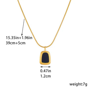 Fashion Women Quadrilateral Stainless Steel Electroplating Jewelry Sets