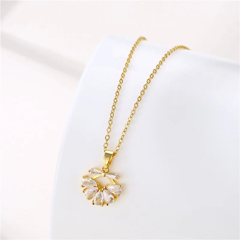 Women Minimalist Geometric Metal Bowknot