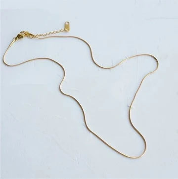 Minimalist Solid Color Stainless Steel Necklace