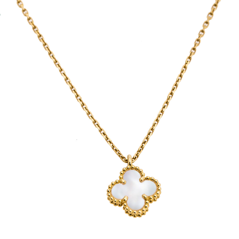 "Clover" Necklace, 18K Gold Plated Steel