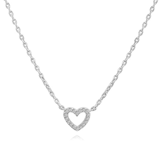 Hearts" Necklace, Stainless Steel