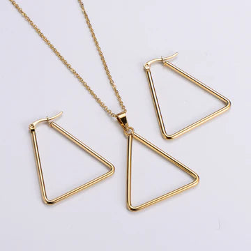 Women Geometric Metal Crown Stainless Steel Stainless Steel Earrings