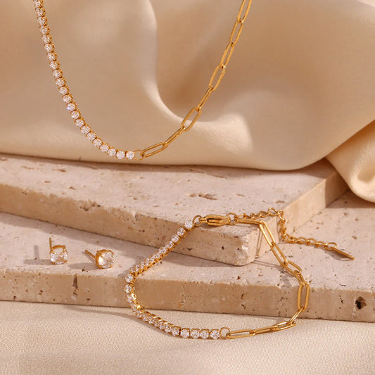Fashion Round Circle Geometric set jewelry